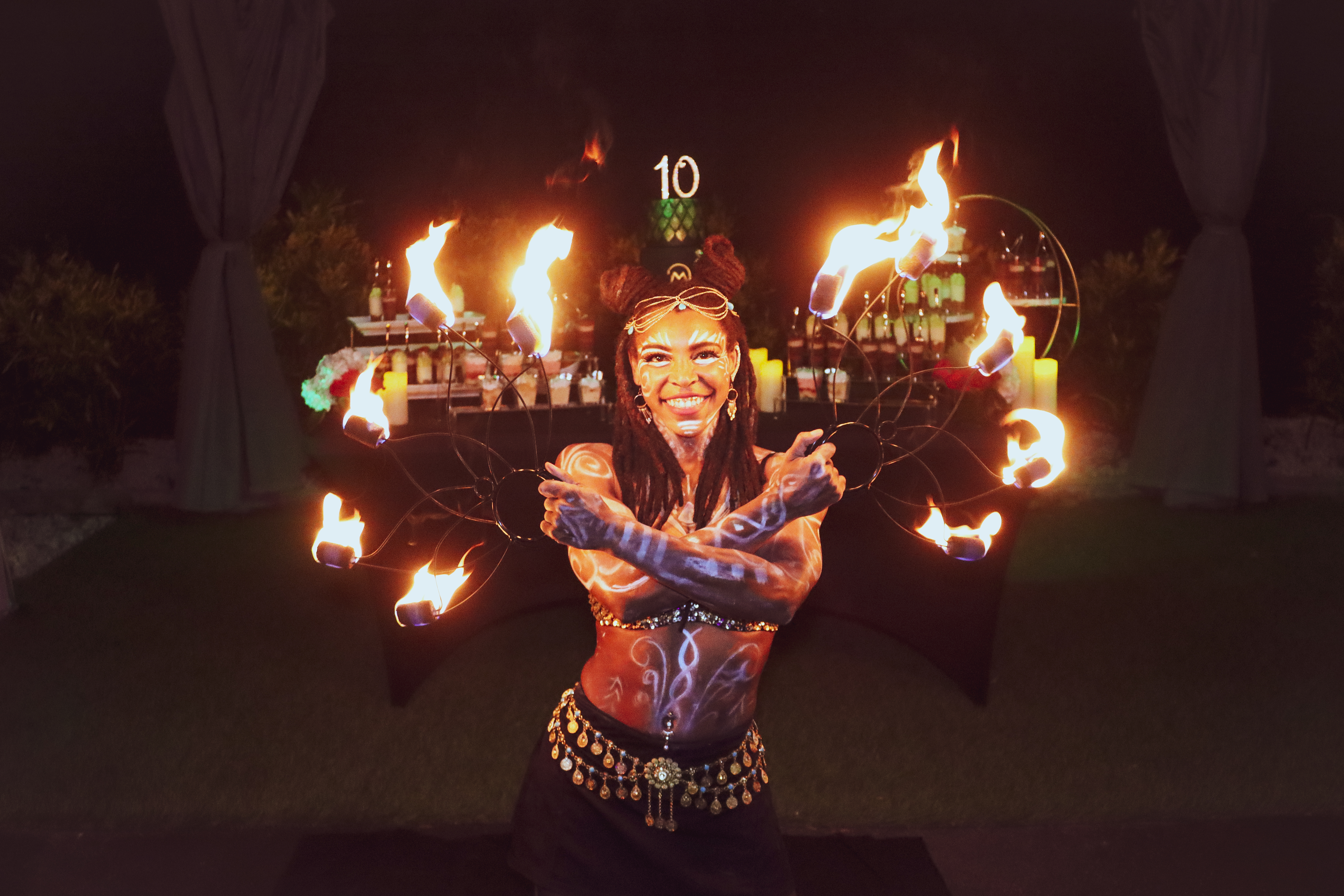 Fire performance live event